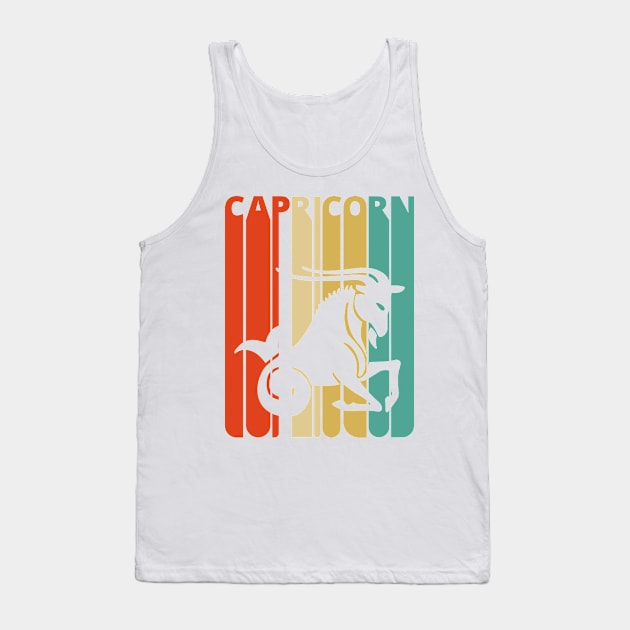 Capricorn Vintage retro style. Tank Top by MadebyTigger